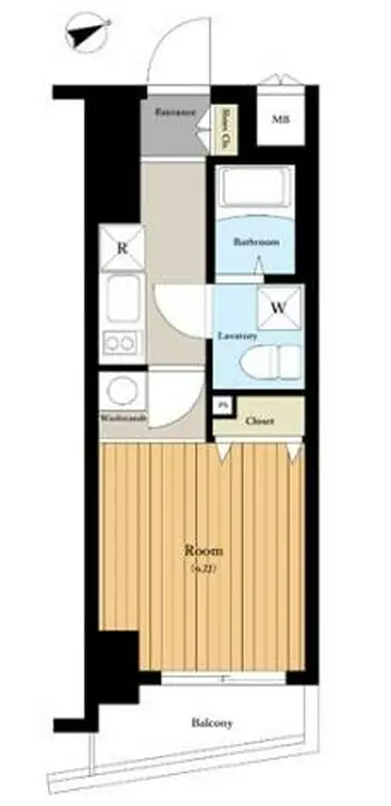 ベルグレードKS DUE 6階階 間取り