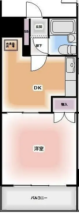 EJアパートメント 8階階 間取り