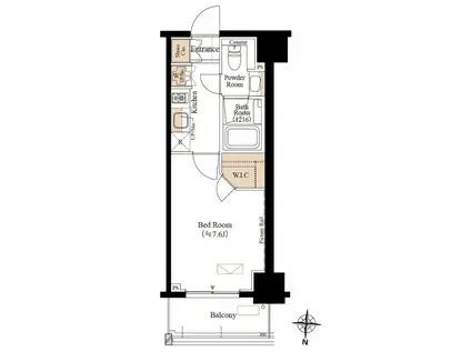 ブランシエスタ両国(1K/8階)の間取り写真