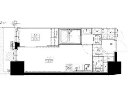 GARDEN XAVIS木場(1LDK/4階)の間取り写真