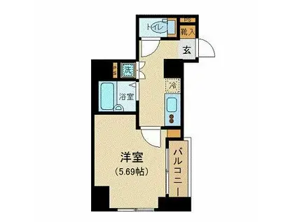 ドルチェ京橋壱番館(1K/3階)の間取り写真