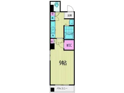 アーツタチバナ(1K/5階)の間取り写真