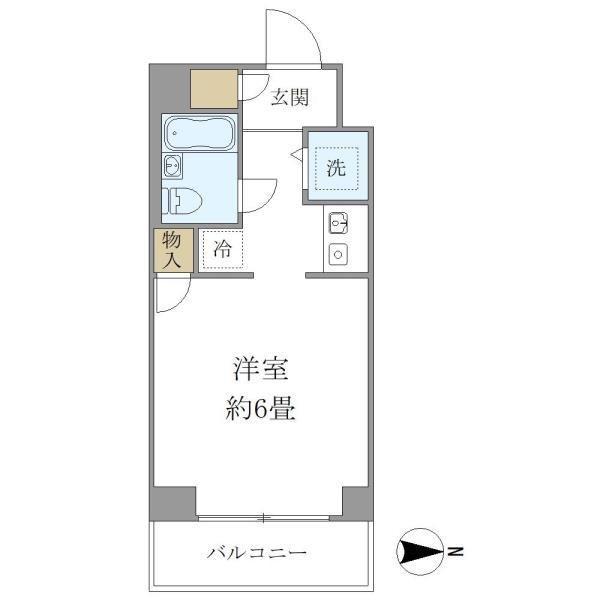 ウインベル錦糸町第3(ワンルーム/4階)の間取り写真