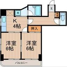 ルミエール北斎(1LDK/10階)の間取り写真