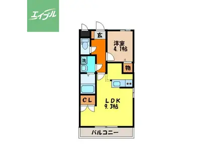 長崎本線 道ノ尾駅 徒歩32分 3階建 築16年(1LDK/2階)の間取り写真