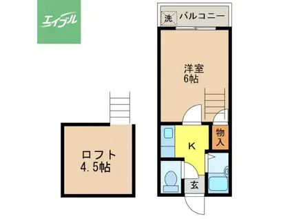 クイーン・パレスIN長崎(1K/1階)の間取り写真