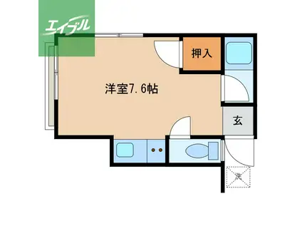 グリーンコーポ大手町(ワンルーム/1階)の間取り写真