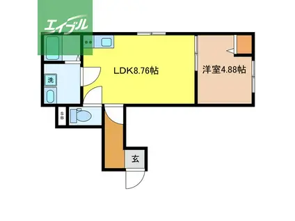 GRANSUITE MOTOOMACHI(1LDK/1階)の間取り写真