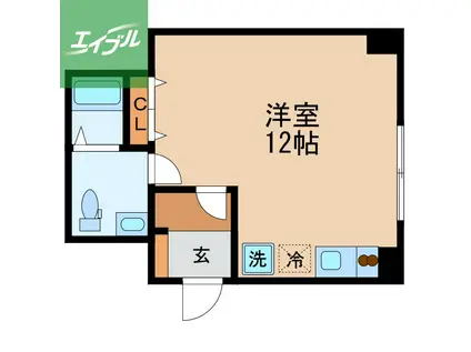 コーポ高橋(ワンルーム/1階)の間取り写真