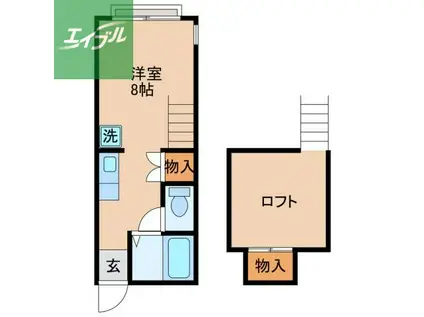 デュークハウス(ワンルーム/1階)の間取り写真