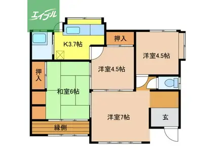 長崎本線 長崎駅(長崎) 徒歩7分 1階建 築70年(4K)の間取り写真