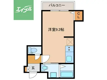 NSK出島マンション(ワンルーム/5階)の間取り写真