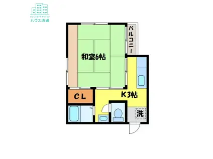 ろうふぁん寿(1K/1階)の間取り写真