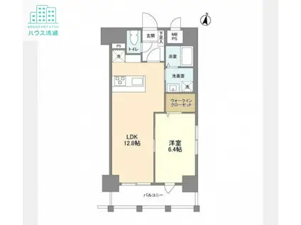ルーカス長崎諫早Ⅰ(1LDK/2階)の間取り写真