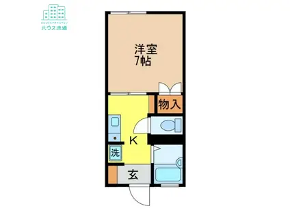 プチメゾン日見 A棟(1K/2階)の間取り写真