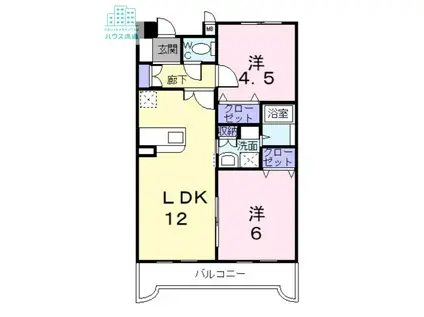 ANNEX31-5(2LDK/6階)の間取り写真
