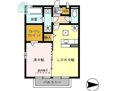 ルミナーレ栄田(1LDK/1階)の間取り写真