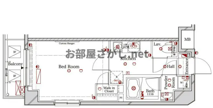 ラフィスタ中野鷺宮 2階階 間取り