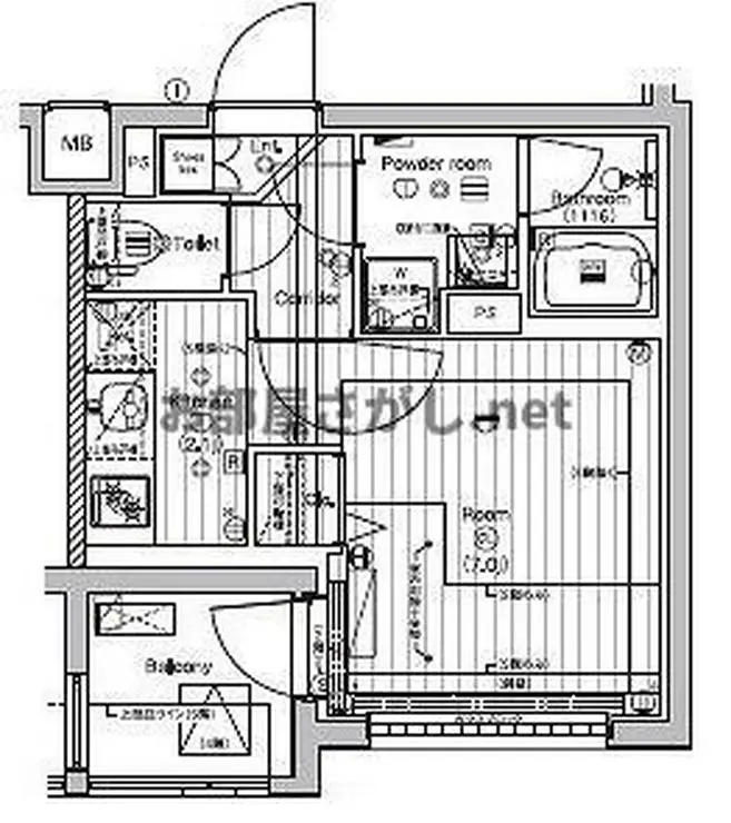 PREMIUM CUBE 新宿中井 3階階 間取り