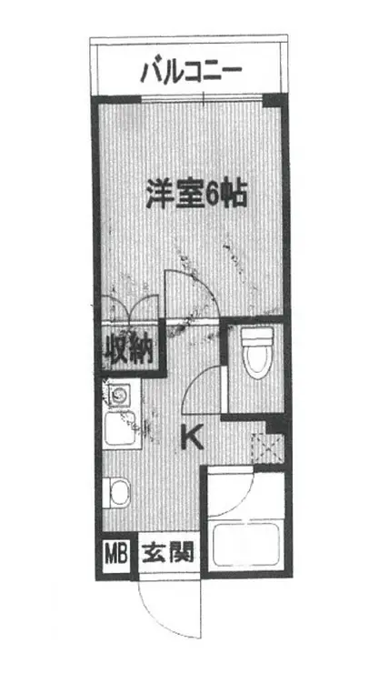 シャンボール都立大 2階階 間取り