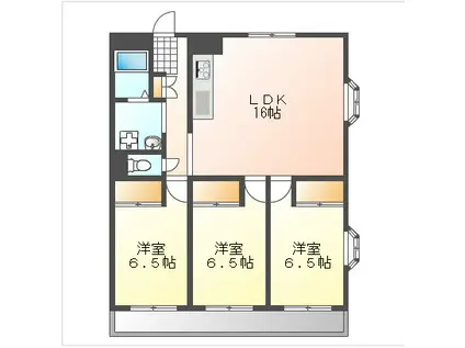 メイフェアコート(3LDK/2階)の間取り写真
