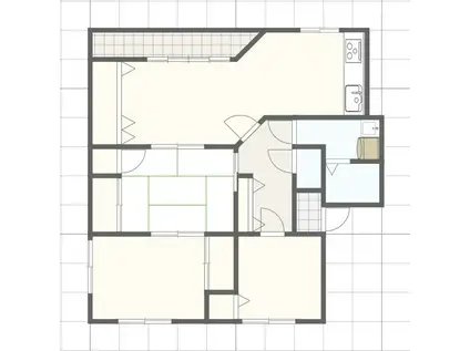 Y・N・G西坂Ⅰ(3LDK/1階)の間取り写真