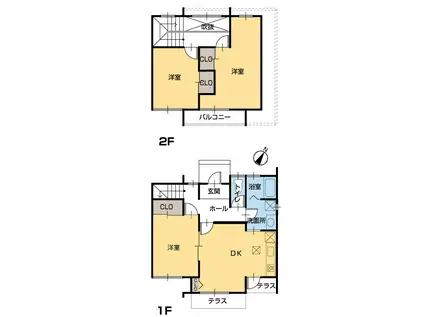 ガーデンハウス(3DK)の間取り写真