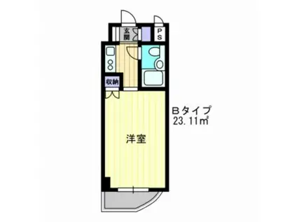 アルファ京町(1K/7階)の間取り写真