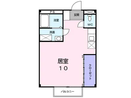 あんてぃーく(ワンルーム/1階)の間取り写真