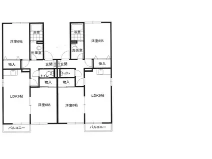 クリエFUJIWARA(2LDK/2階)の間取り写真