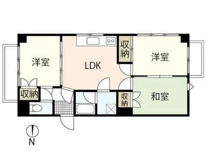 エイトバレー54(3LDK/8階)の間取り写真