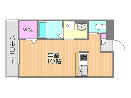 神下アパート(ワンルーム/2階)の間取り写真