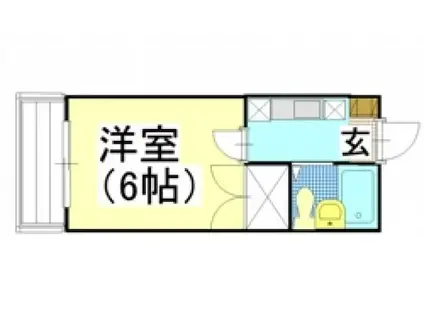 サンレック中井(1K/3階)の間取り写真