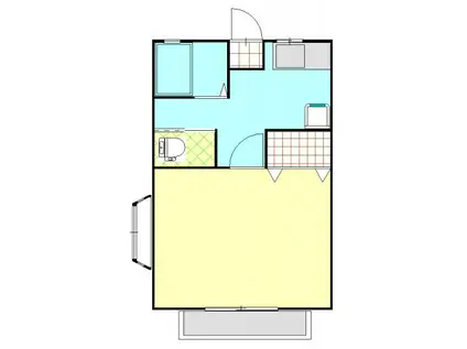 コーポラスK(1K/2階)の間取り写真