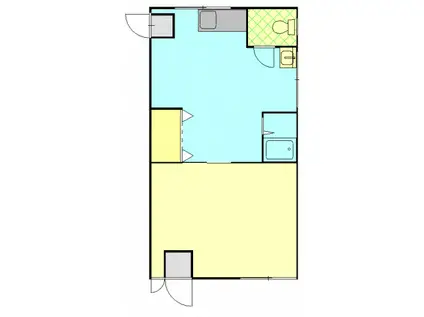 コーポラスK(1K/1階)の間取り写真