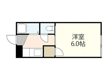 エレガンス近藤Ⅰ(1K/2階)の間取り写真