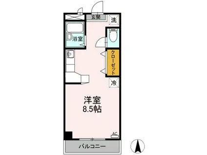 アトリエ(ワンルーム/3階)の間取り写真