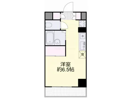 GV備岡(ワンルーム/10階)の間取り写真