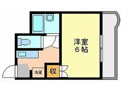 セントフォレスト後楽園(1K/4階)の間取り写真