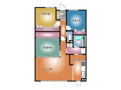 サーパスシティ西古松公園二番館(3LDK/14階)の間取り写真