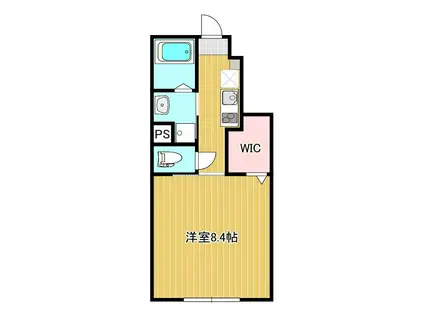 SESIRIA(1K/1階)の間取り写真