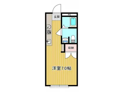 IVY NOTE(ワンルーム/2階)の間取り写真