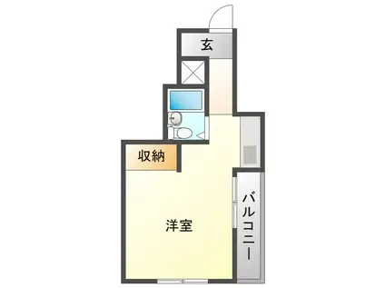 ナッツクラッカー(ワンルーム/5階)の間取り写真