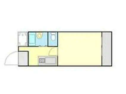 キャステルⅡS(1K/3階)の間取り写真