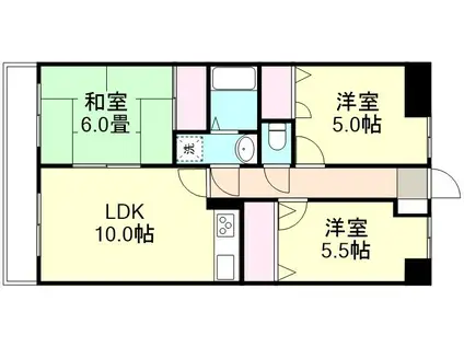 WILLIAM3(3LDK/8階)の間取り写真