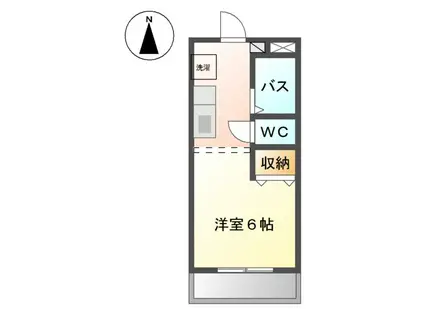 アドバンス(1K/1階)の間取り写真