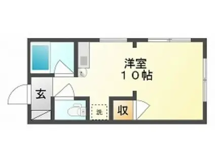 アドラシオン京橋(ワンルーム/4階)の間取り写真