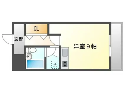 ヴェルサーチにわせ(1K/3階)の間取り写真
