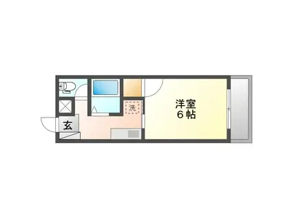 ACERO倉敷駅前(1K/1階)の間取り写真