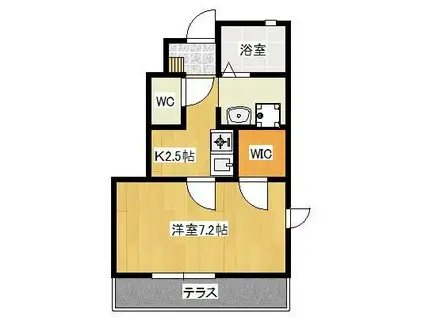 LEPANTO(1K/1階)の間取り写真